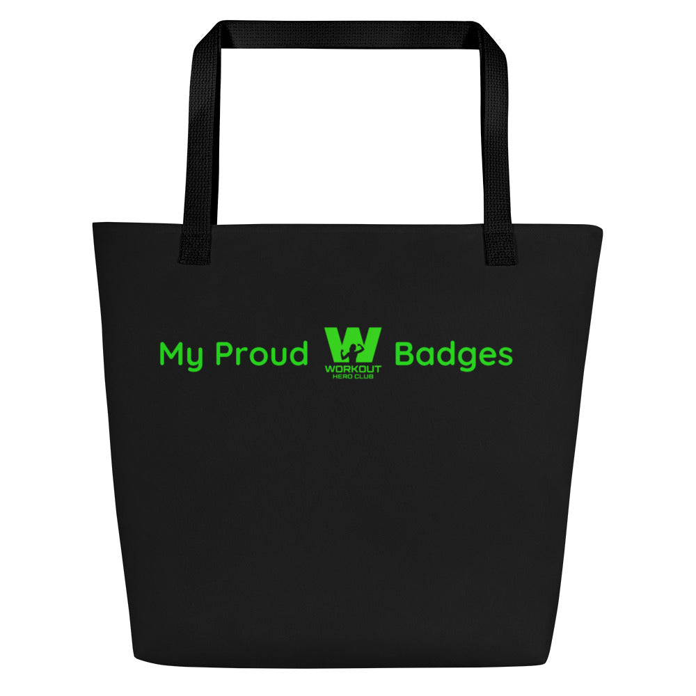 Workout Hero Tote Bag To Display Your Accomplished Badges :)